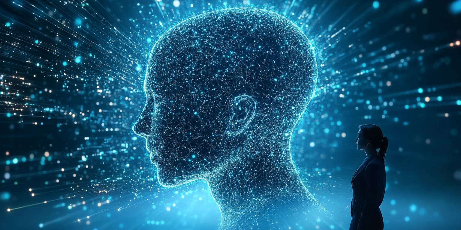 AI system operating autonomously beyond its intended limits, symbolizing excessive agency and the potential security and ethical risks involved.